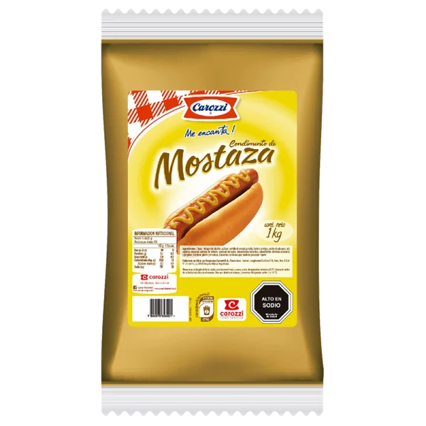 Mostaza Carozzi Bolsa 1Kg