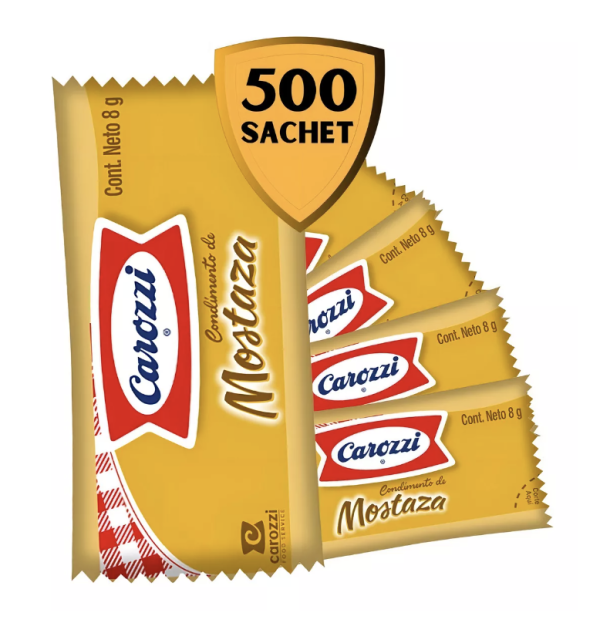 Mini Mostaza Sachet Carozzi 500 Un