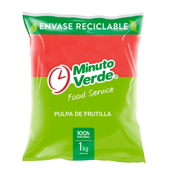 PULPA FRUTILLA  MINUTO VERDE BOLSA 1KG
