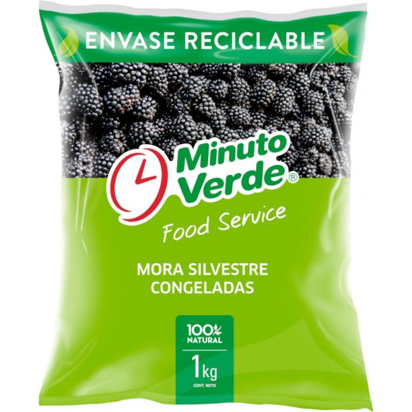 MORA FRUTA IQF MINUTO VERDE BOLSA 1KG