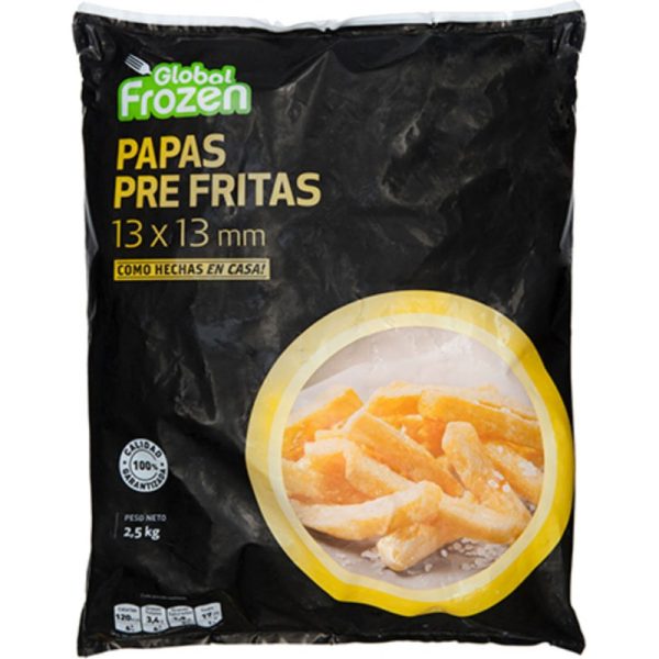 PAPA PRE-FRITA GLOBAL 13x13mm BOLSA 2.5KG