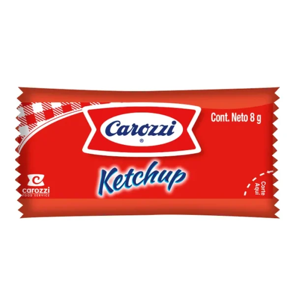 MINI KETCHUP SACHET CAROZZI CAJA 500 UNID *8GRS.