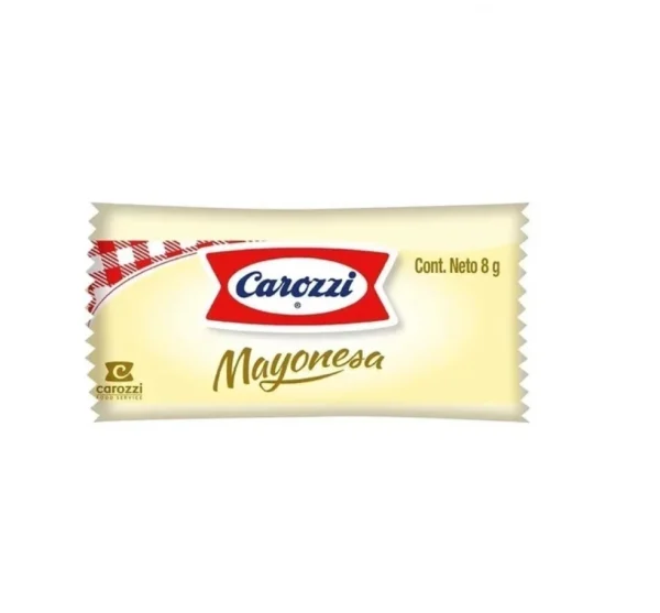 MINI MAYONESA SACHET CAROZZI CAJA *500UNID 8GRS