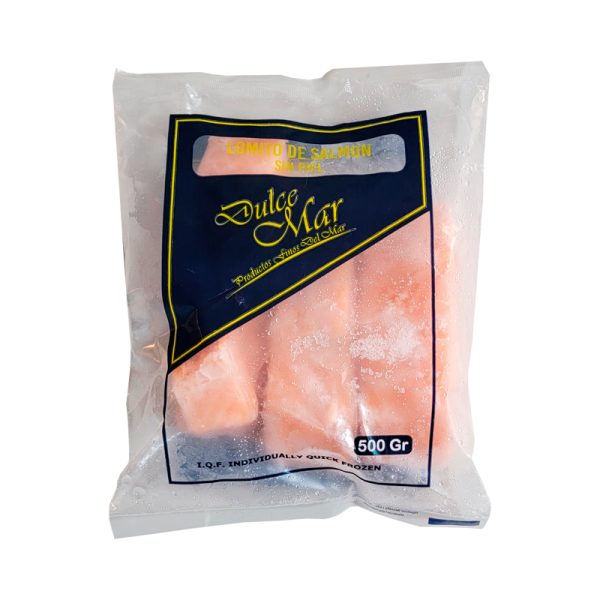 S/P LOMITO SALMON  IQF DMAR BOLSA *500 GRS