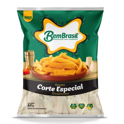 PAPA PRE-FRITA BEM BRASIL STEAK HOUSE 2.5KG